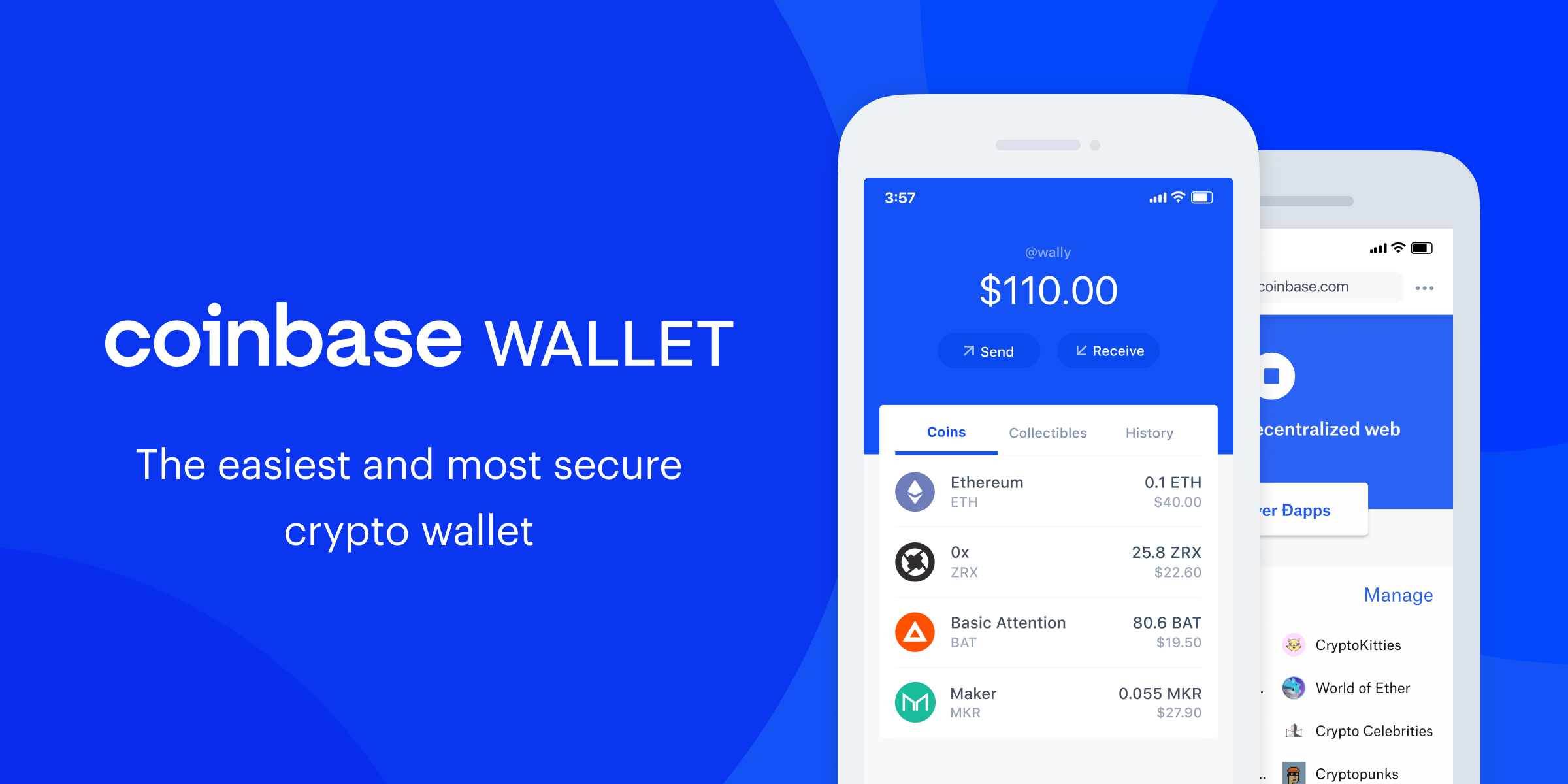 Mobile Crypto Wallet - CoinBase Wallet
